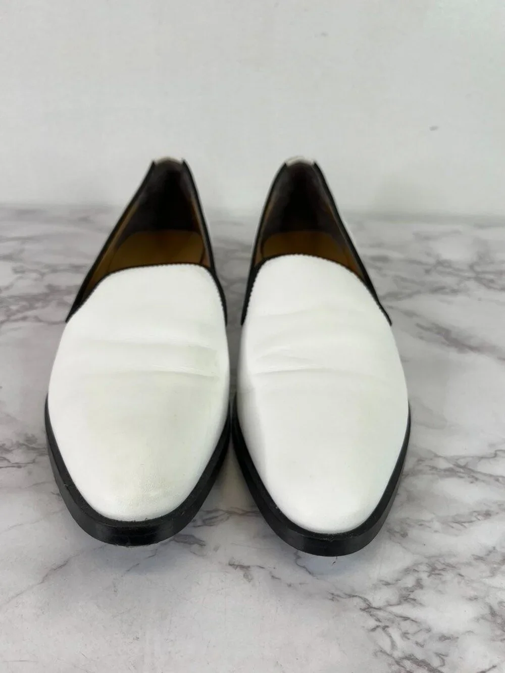 Everlane Women's The Modern Smoking White Loafer sz 9.5